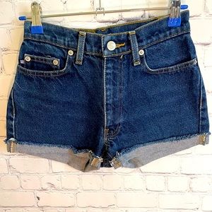 Y2K Ralph Lauren size 24 cut off shorts